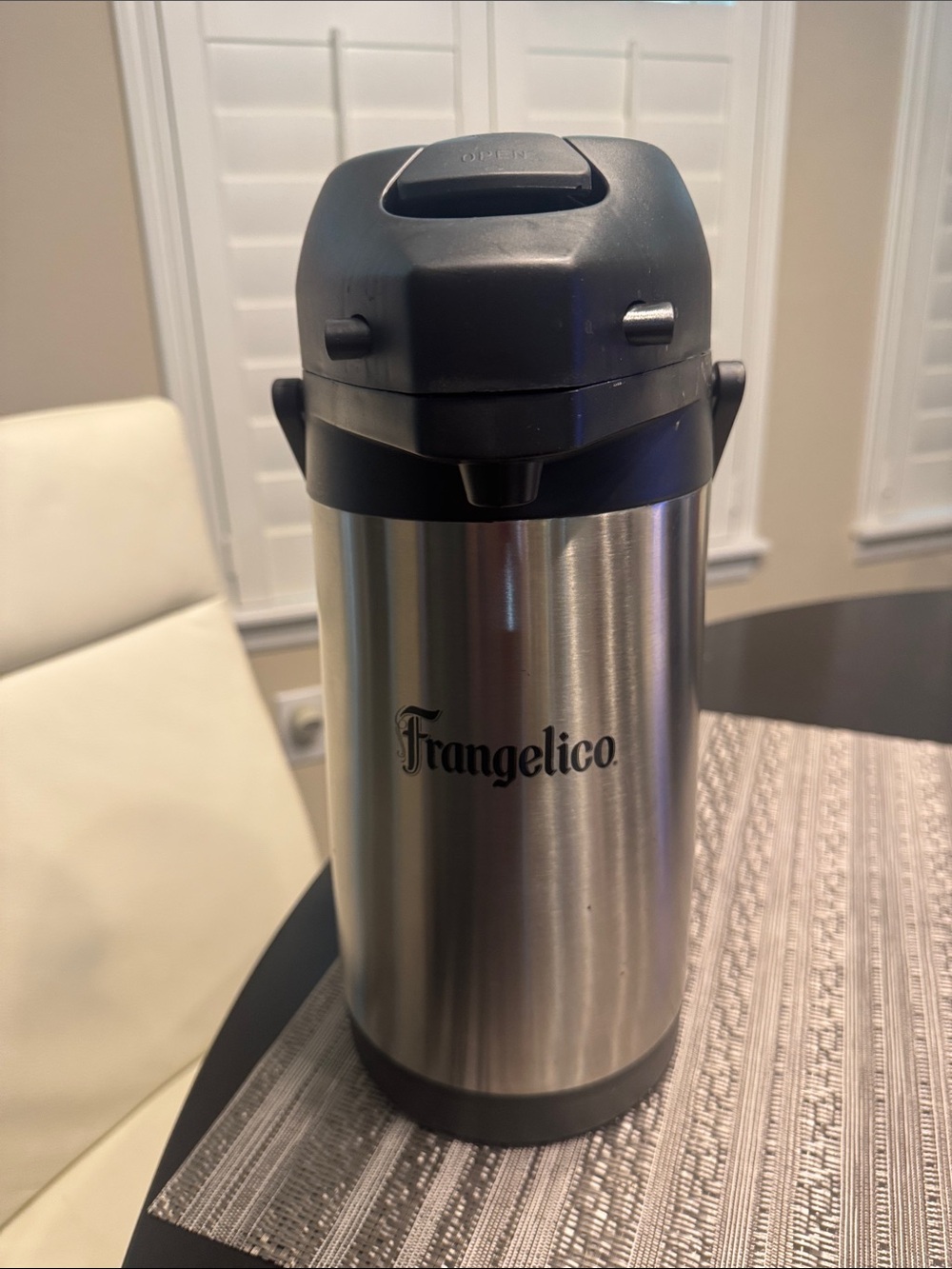 Stainless Steel Beverage Pump Airpot - Brushed Silver